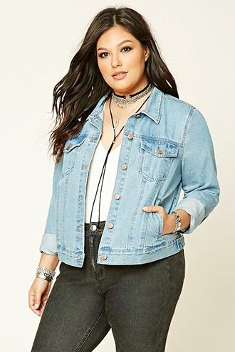 Forever21 Plus Women's  Plus Size Denim Jacket