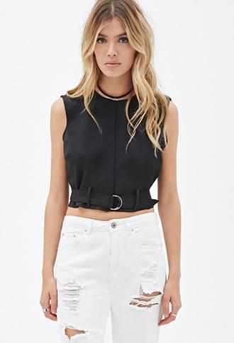 Forever21 Boxy Belted Top