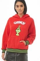 Forever21 The Grinch Faux Shearling Graphic Hoodie