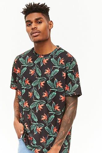 Forever21 Bird-of-paradise Print Tee