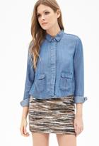 Forever21 Contemporary Life In Progress Chambray Shirt