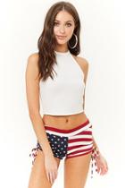 Forever21 American Flag Print Shorts