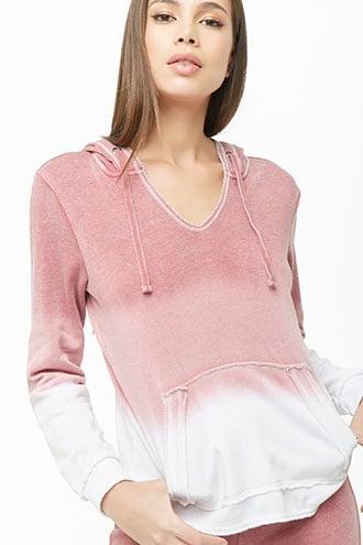 Forever21 Ombre Fleece Hoodie