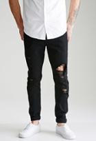 Forever21 Clean Wash - Ripped Slim-leg Jeans