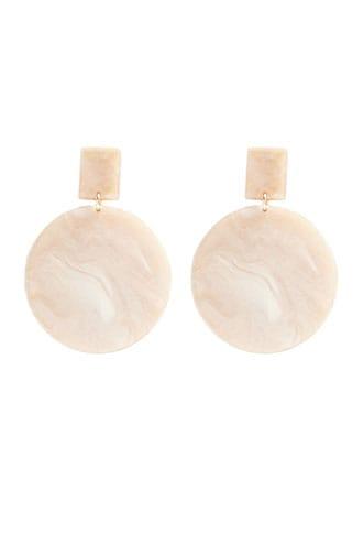 Forever21 Geo Marble Drop Earrings