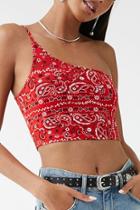 Forever21 Paisley Print Crop Top
