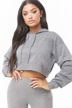 Forever21 Hooded Cropped Sweatshirt