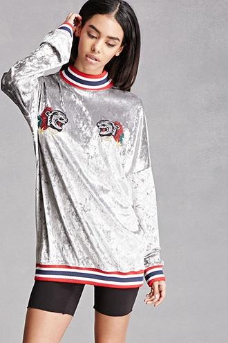 Forever21 Jaded London Crushed Velvet Top