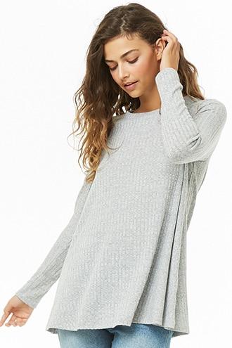 Forever21 Cutout Ribbed Swing Top