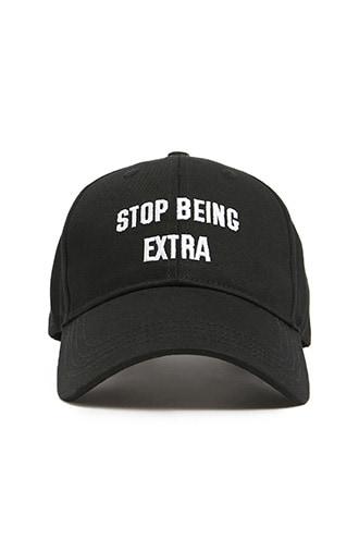 Forever21 Stop Being Extra Embroidered Dad Cap