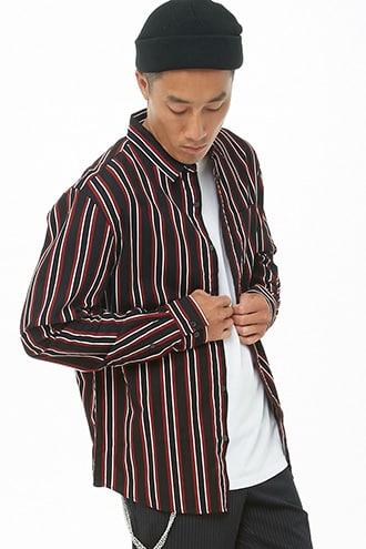 Forever21 Striped Classic Fit Shirt