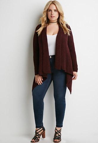 Forever21 Plus Frayed Skinny Jeans
