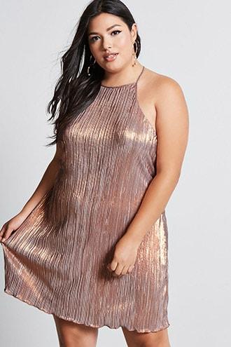 Forever21 Plus Size Metallic Cami Dress