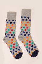 Forever21 Men Unsimply Stitched Polka Dot Crew Socks