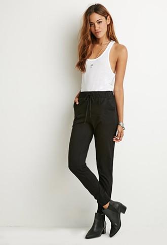 Forever21 Contrast-paneled Joggers