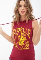 Forever21 Hooded Reb&eacute;lle Graphic Tank