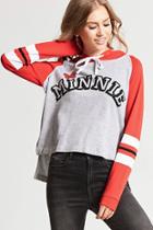 Forever21 Minnie Baseball Hoodie