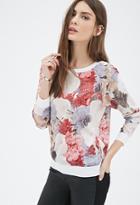 Forever21 Floral Printed Woven Pullover
