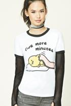 Forever21 Women's  Five More Minutes Graphic Tee