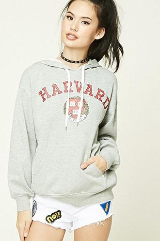 Forever21 Women's  Harvard Veritas Hoodie
