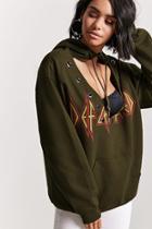 Forever21 Def Leppard Cutout Sweater