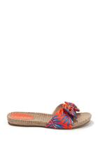 Forever21 Tropical Leaf Print Sandals