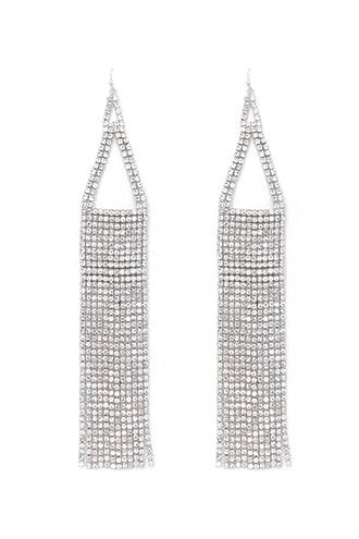 Forever21 Statement Rhinestone Duster Earrings