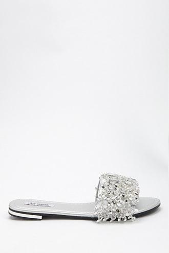 Forever21 Bead Embellished Slides