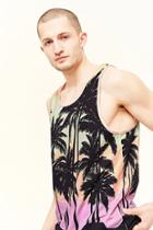 Forever21 Dstruct Palm Tree Print Tank