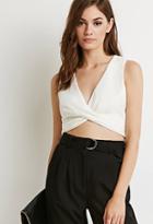 Forever21 Twist-front Crop Top