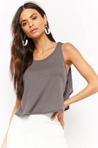 Forever21 Ribbed Tie-back Top