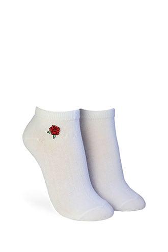 Forever21 Floral Ankle Socks