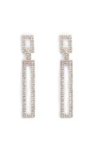 Forever21 Pave Geo Drop Earrings