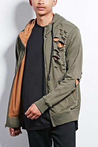 Forever21 Jordan Craig Distressed Hoodie
