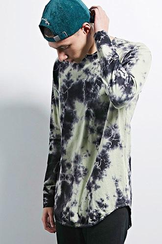 Forever21 Eptm. Crystal Dye Longline Tee