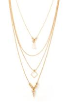 Forever21 Layered Geo Shapes Necklace