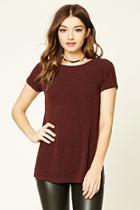 Forever21 Women's  Boxy Marled Knit Tee