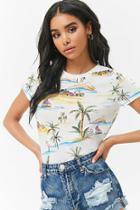 Forever21 Beach Print Tee