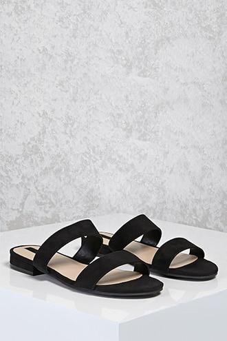 Forever21 Faux Suede Sandals (wide)