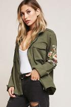 Forever21 Aryn K Embroidered Utility Jacket