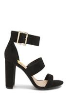 Forever21 Chunky Faux Suede Heels