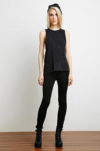Forever21 Mineral Wash Muscle Tee