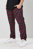Forever21 Plaid Toggle Drawstring Wind Joggers