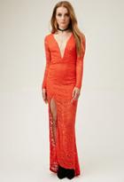 Forever21 Love Cat Lace Maxi Dress