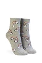 Forever21 Rainbow Print Crew Socks
