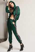 Forever21 Satin Multistripe Jacket & High-rise Pants