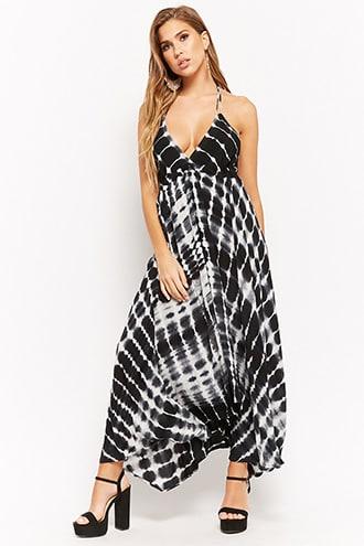 Forever21 Tie-dye Halter Midi Dress