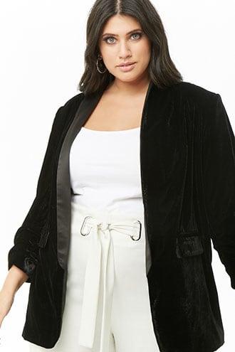 Forever21 Plus Size Velvet Blazer