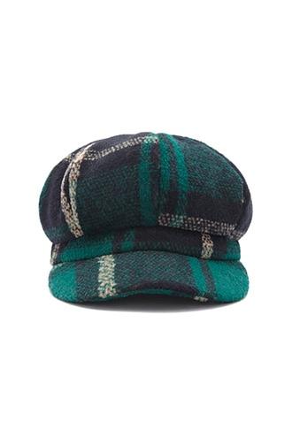 Forever21 Brushed Plaid Cabby Hat