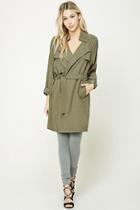 Forever21 Notched Collar Wrap Jacket